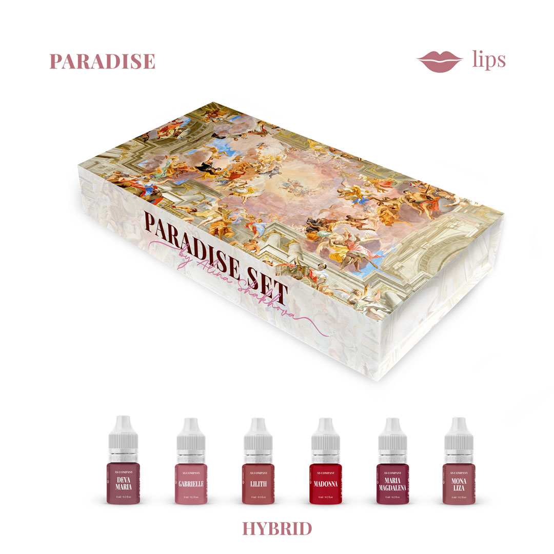 LIP SET - PARADISE BY ALINA SHAKHOVA (HYBRID, 6 pcs / 6 ml)
